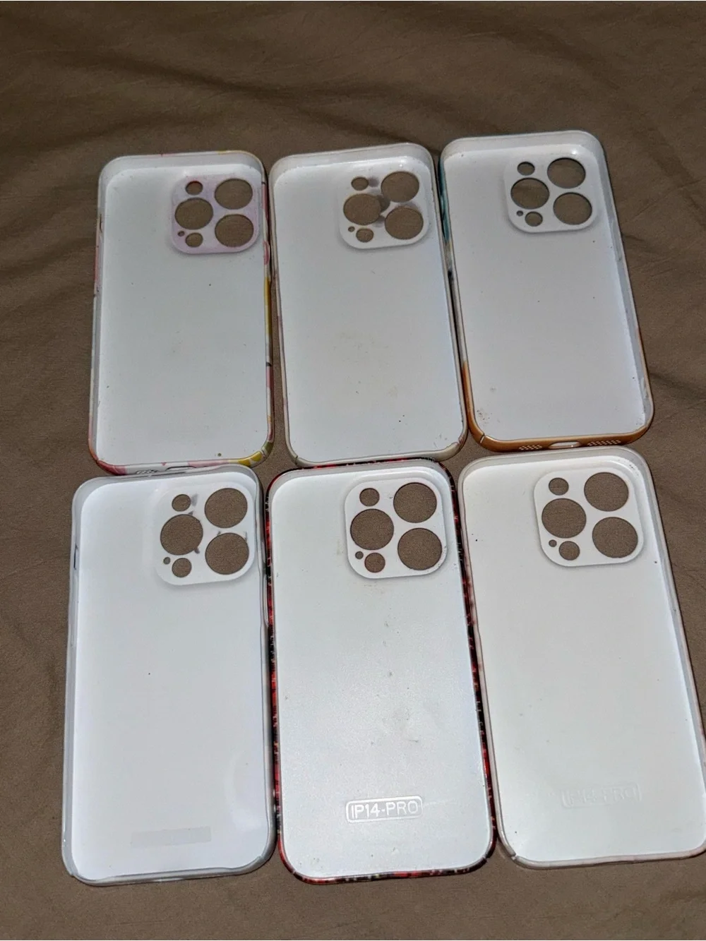iPhone 15 Pro Max Hard Glossy Cases Bundle 6 iPhone Floral Plaid Beach and more